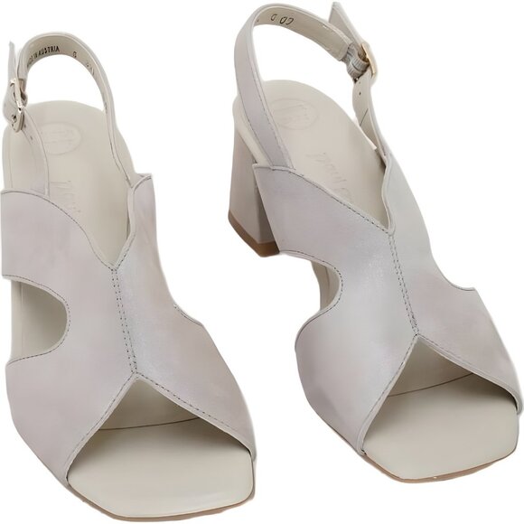 Paul Green Women's Verona Slingback Sandals Cachemire Metallic Suede US 7.5 - Picture 1 of 6